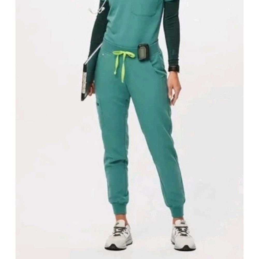 Figs High Waisted Zamora Jogger Scrub Pants Cactus Size S